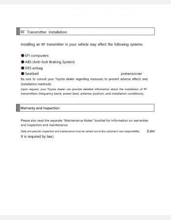 toyota lite ace truck 2018 2019 & 2020 owners manual